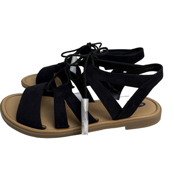 Dr. Scholls True Comfort Women's Encourage Sz 7.5 Black Strappy Sandals NWB - Picture 1 of 10